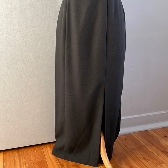 π¨π¦ Vintage Joseph Ribkoff Long Black Gown & Cropped Tuxedo Jacket, Size 10 - Picture 11 of 16